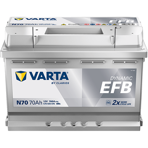 VARTA ProMotive EFB 12 V 70 Ah 760 CCA Start-Stop Akü