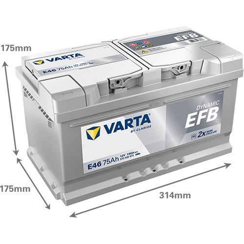VARTA ProMotive EFB 12 V 75 Ah 730 CCA  Start-Stop Akü