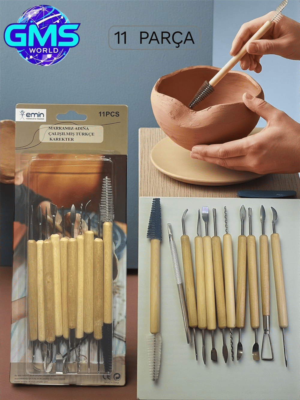 11 PARÇA METAL KİL ŞEKİLLENDİRİCİ SET KOD: EM-5009