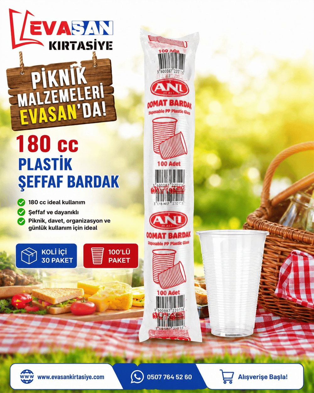 118 CC PLASTİK ŞEFFAF BARDAK 