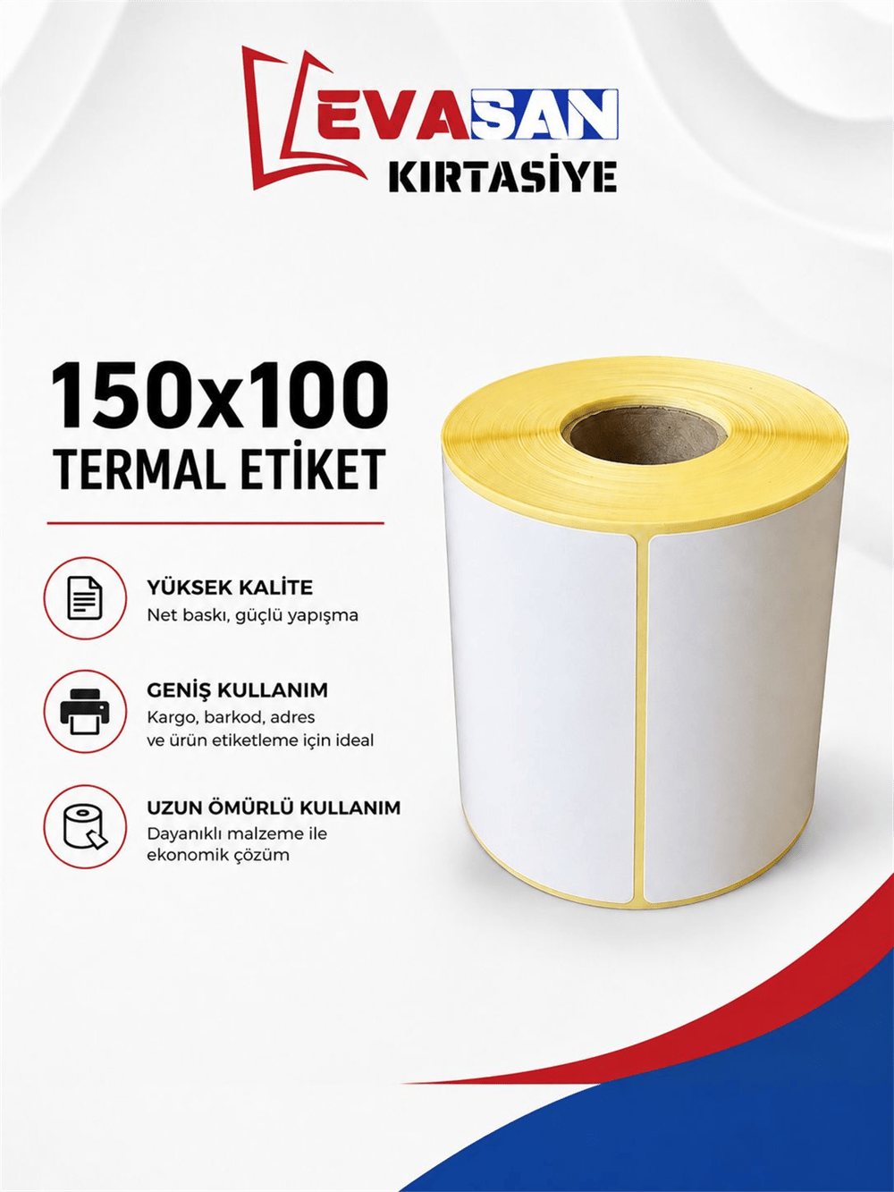 150X100 TERMAL ETİKET 350 SARIM 