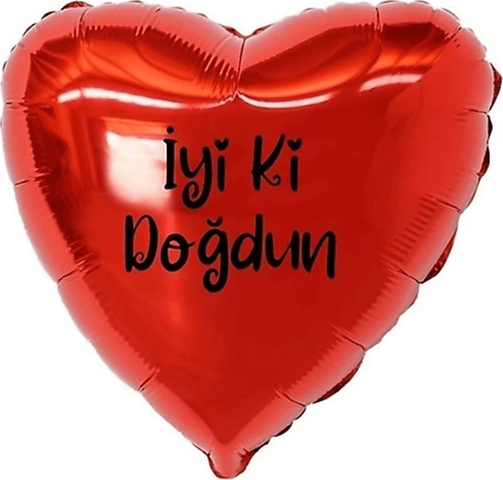 18 İNC KALP İYİKİ DOĞDUN FOLYO BALON