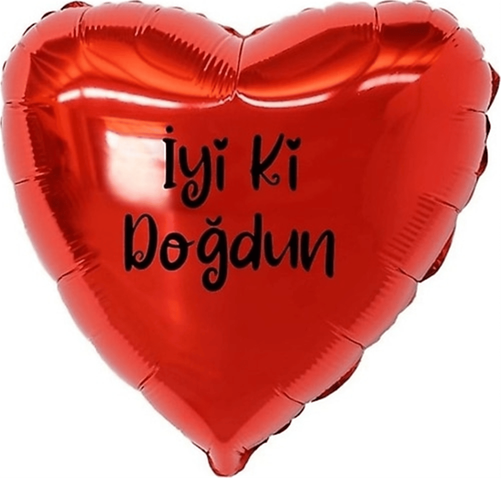 18 İNC KALP İYİKİ DOĞDUN FOLYO BALON