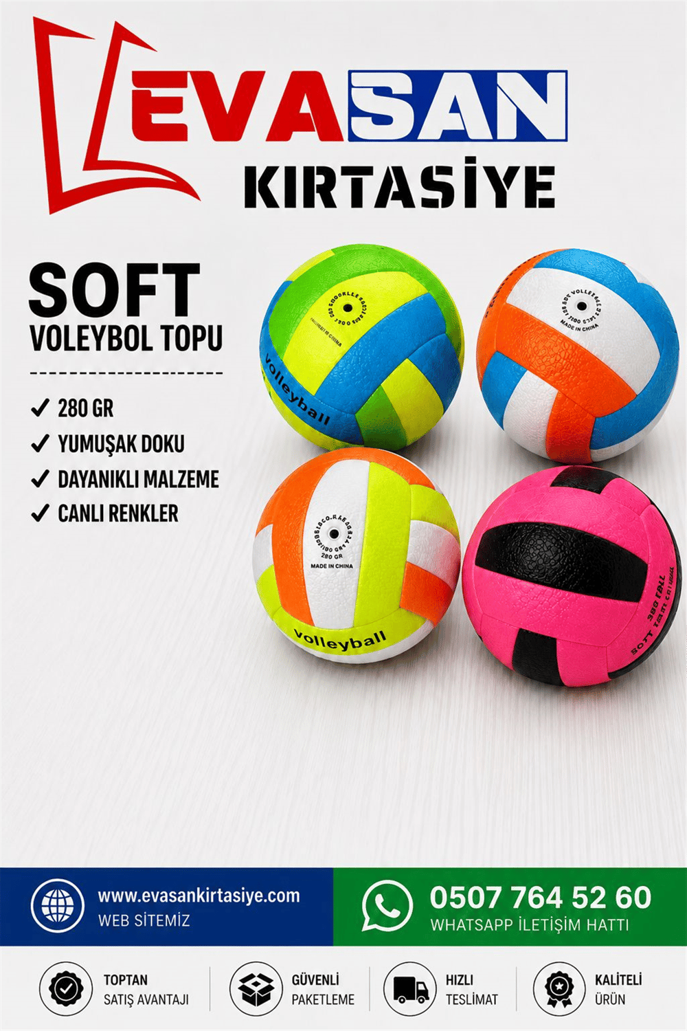 280 GRAM SOFT VOLEYBOL TOPU*100