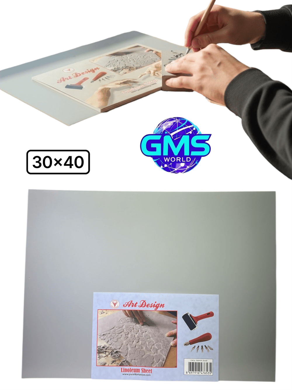 30*40 LİNOL BASKI TABAKASI 2,50 MM