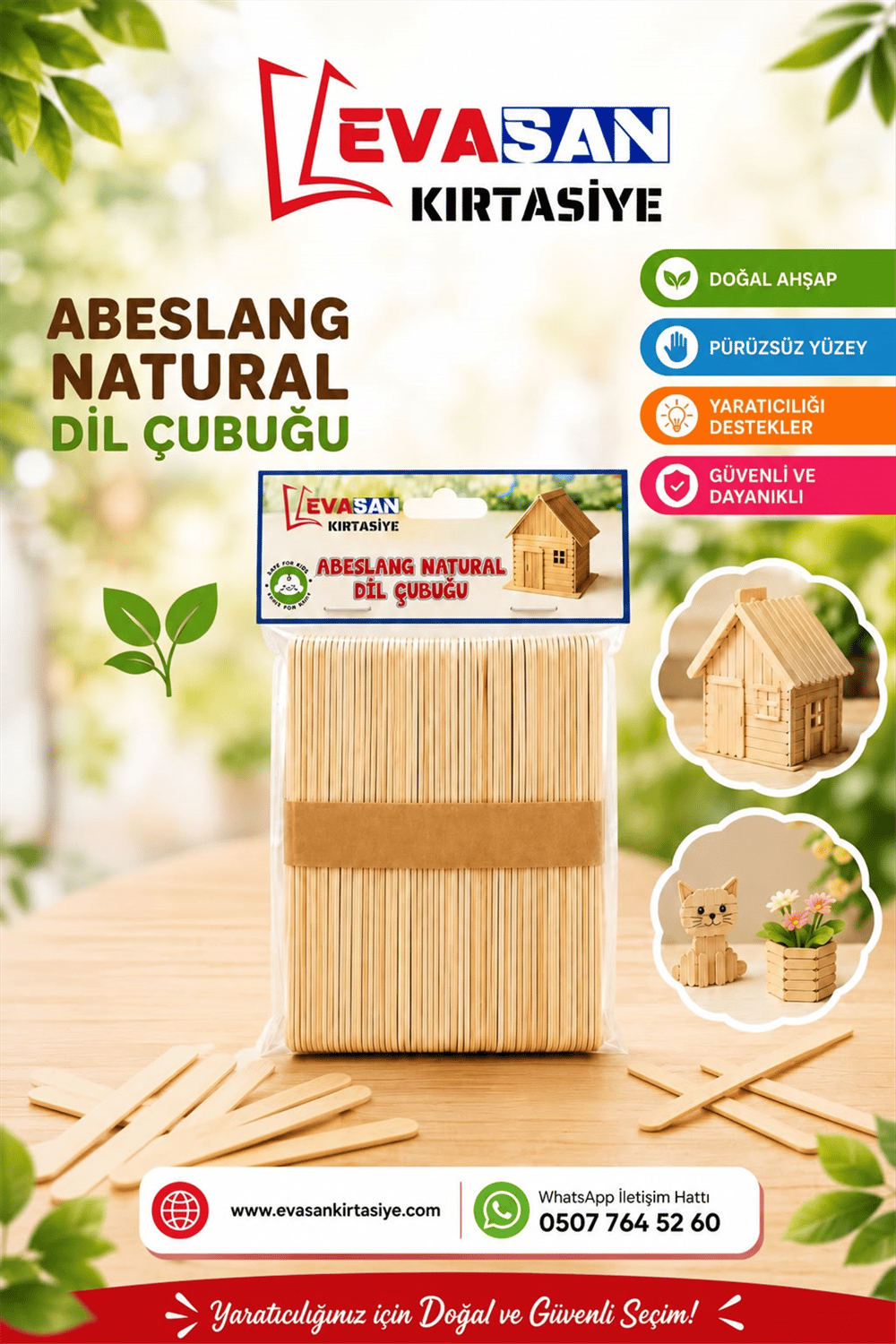 ABESLANG NATURAL DİL ÇUBUĞU PK:50 Lİ