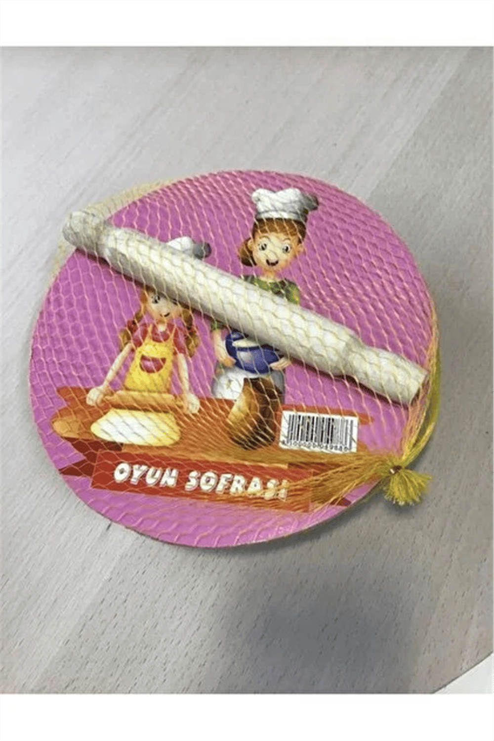 AHŞAP HAMUR+MERDANE SOFRASI 18 CM (KIZIMIN SOFRASI)+