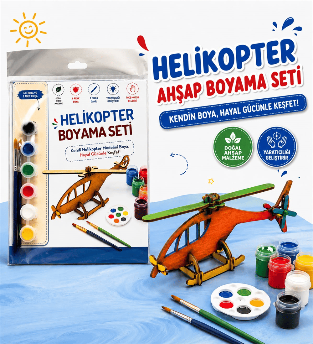 ALG-6018 HELİKOPTER BOYAMA SETİ