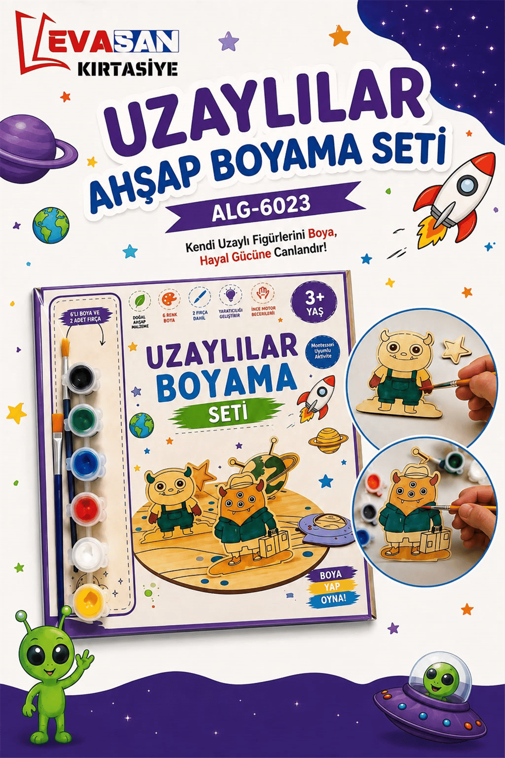 ALG-6023 UZAYLILAR BOYAMA SETİ 