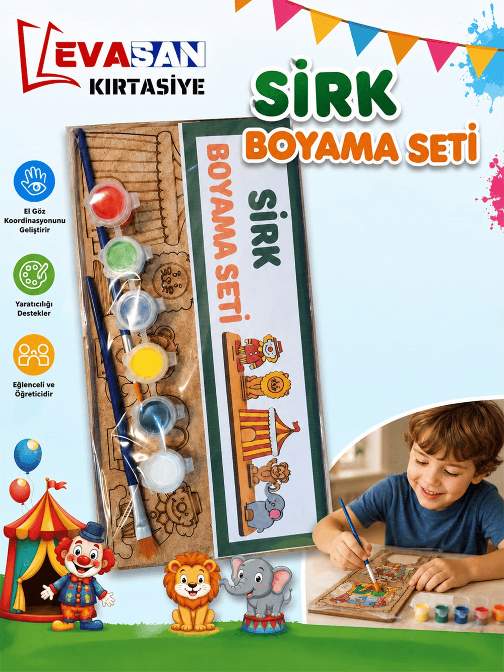 ALG SİRK AHŞAP BOYAMA SETİ 