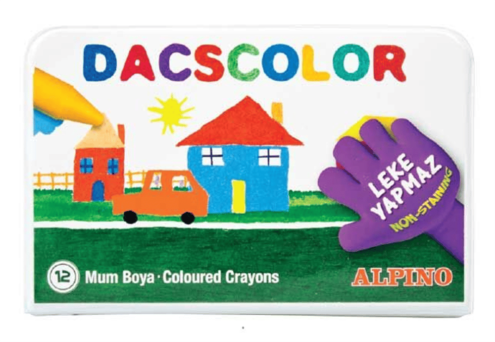 ALPİNO DASCOLOR 12 Lİ MUM BOYA SİLİNEBİLİR