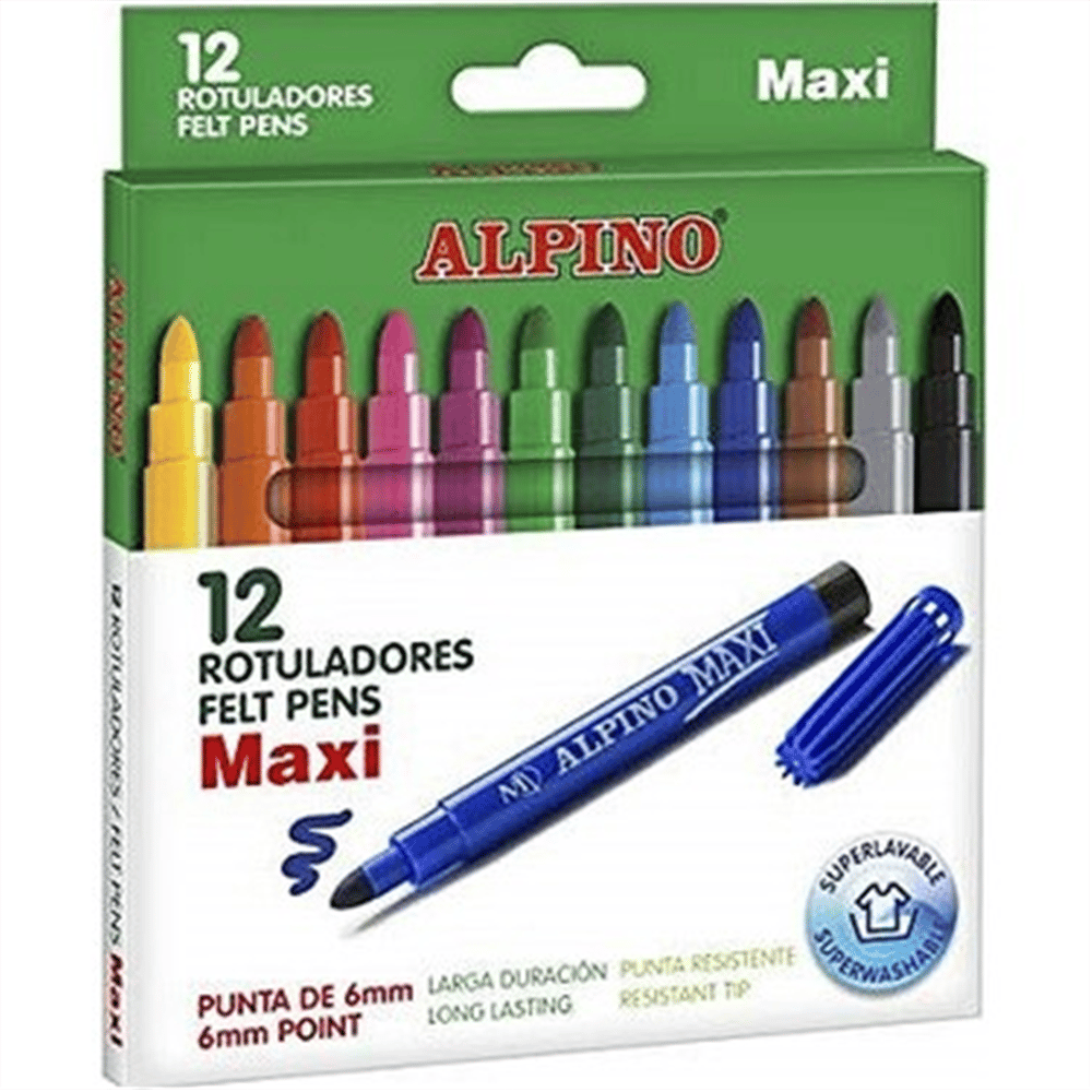 ALPİNO MAXİ KEÇELİ KALEM 12 Lİ