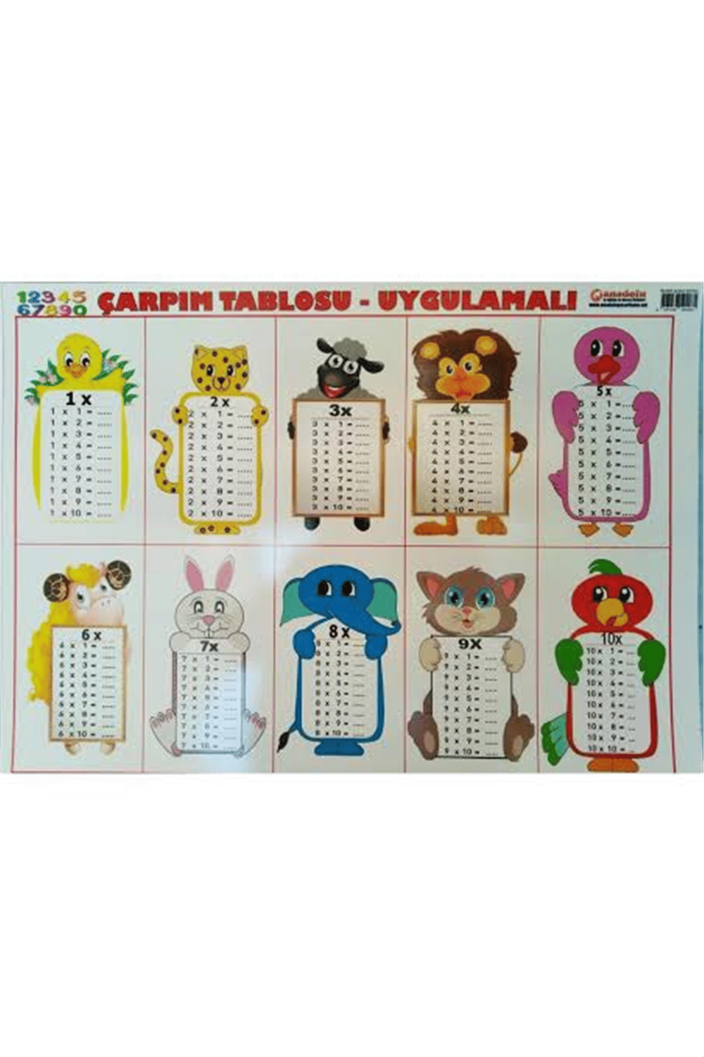 ANADOLU 25*35 YAZ SİL ÇARPIMI 10LU