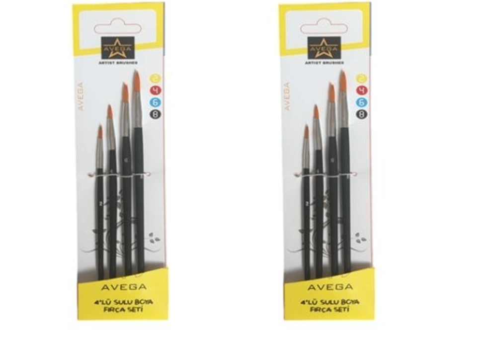 AVG-143 SULU BOYA FIRÇA SETİ 4 LÜ PK:12 Lİ *900