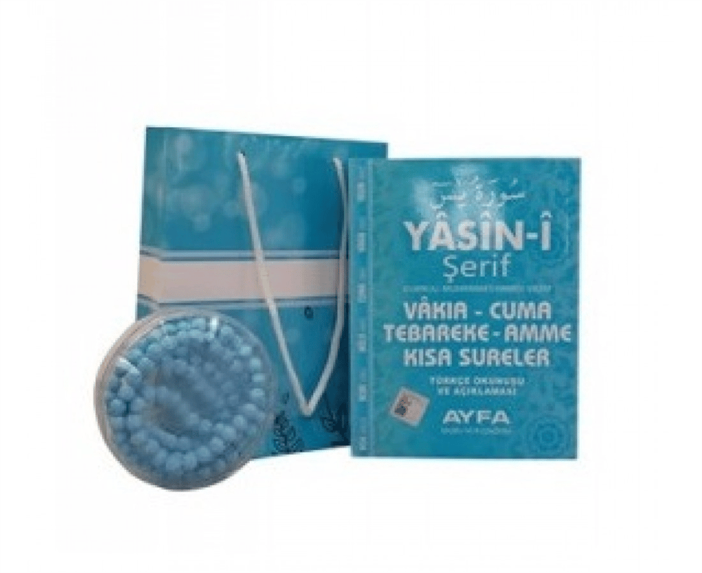 AYFA 245 MAVİ KARTON ÇANTALI ÇANTA BOY YASİN 128 SAYFA