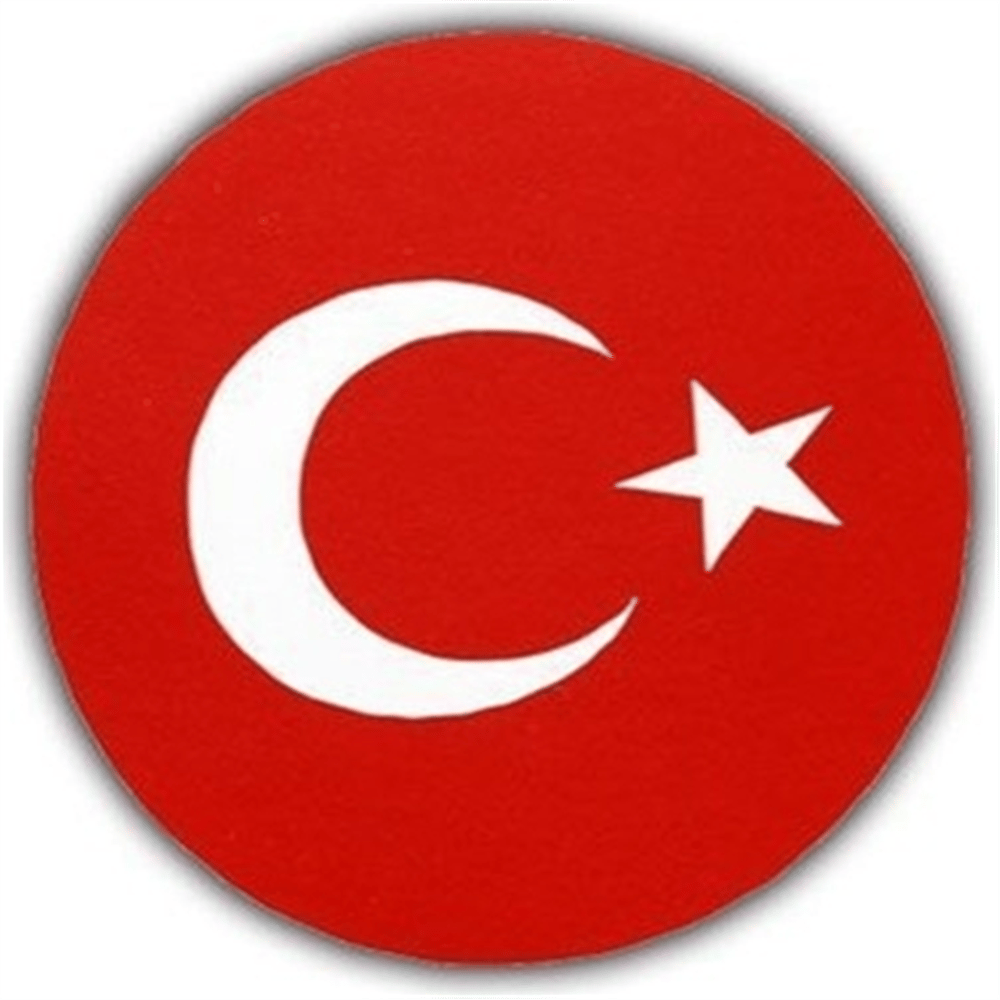BAYRAK STİCKER ÇIKARTMA 7,8*8 CM 10 LU