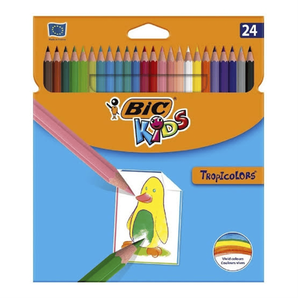 BİC TROPICOLORS KURU BOYA KALEMİ 12 RENK