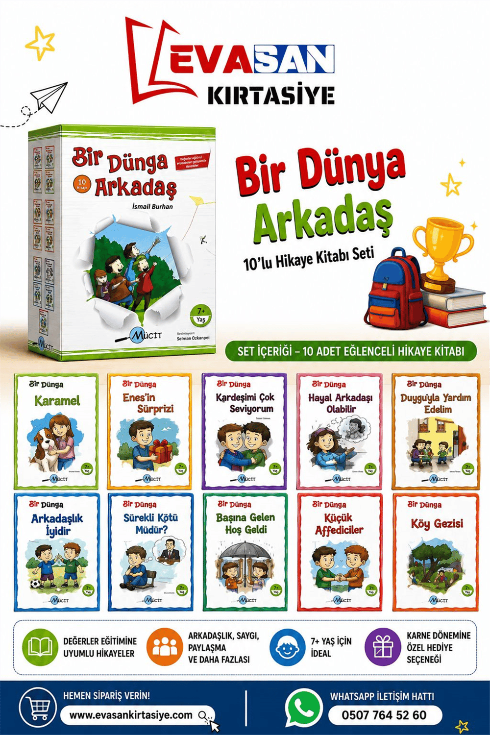 BİR DÜNYA ARKADAŞ 10 LU HİKAYE KİTABI SETİ 