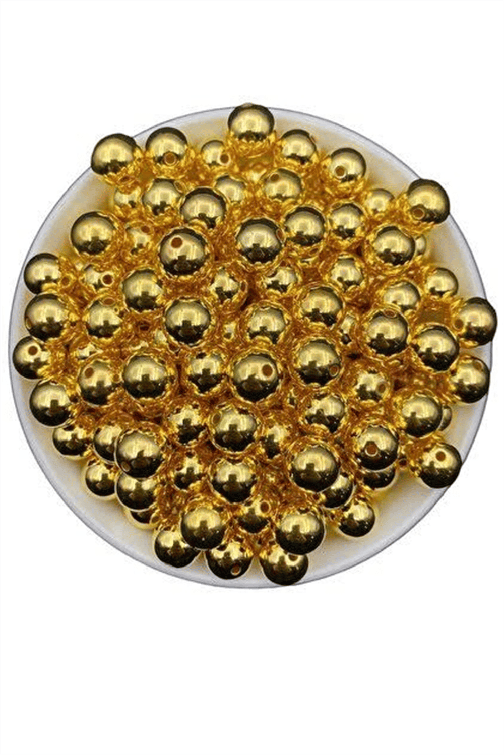 BONCUK PARLAK METALİK GOLD 12 MM 40 LI