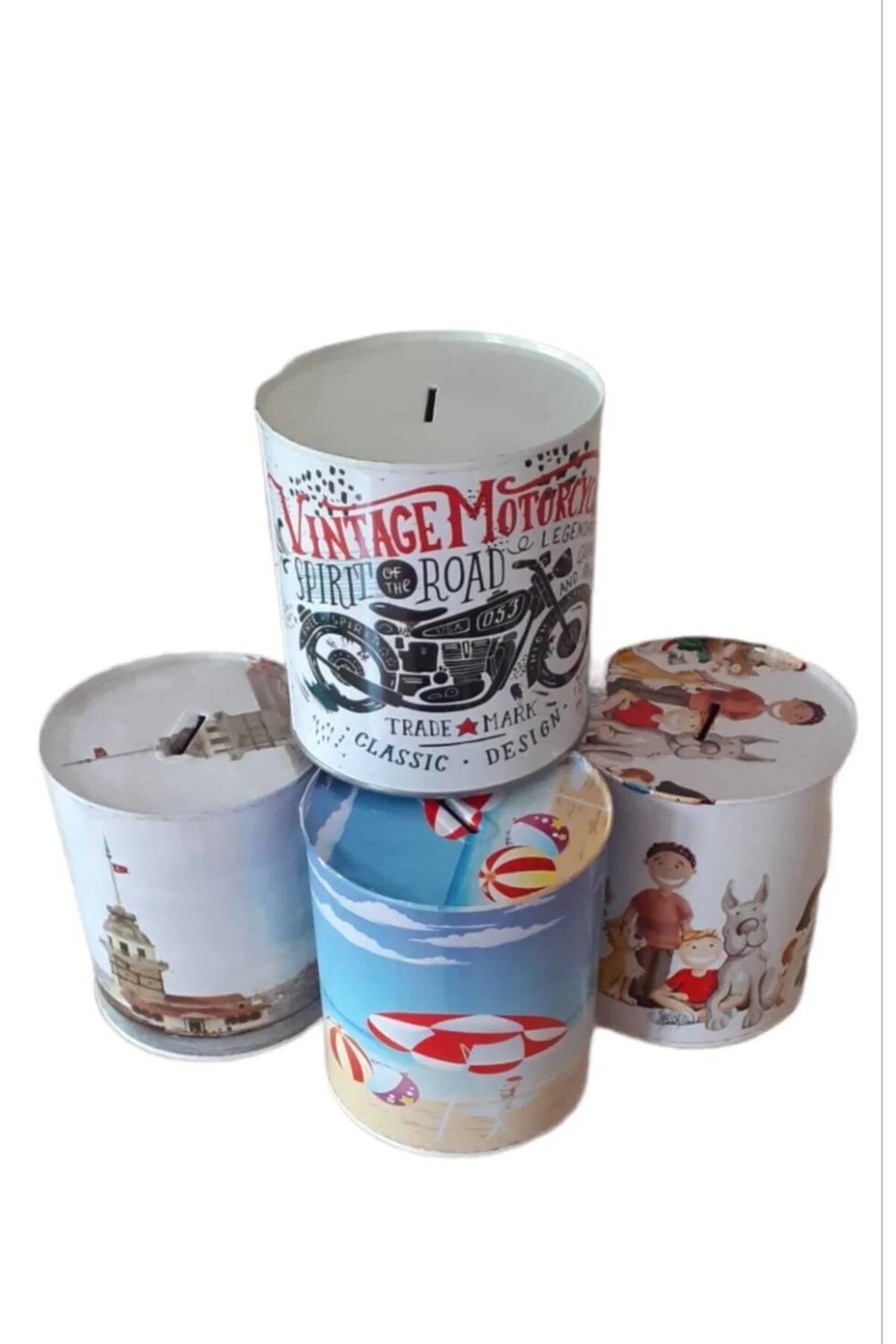BÜYÜK 14CM  YUVARLAK KUMBARA 12 Lİ PK.
