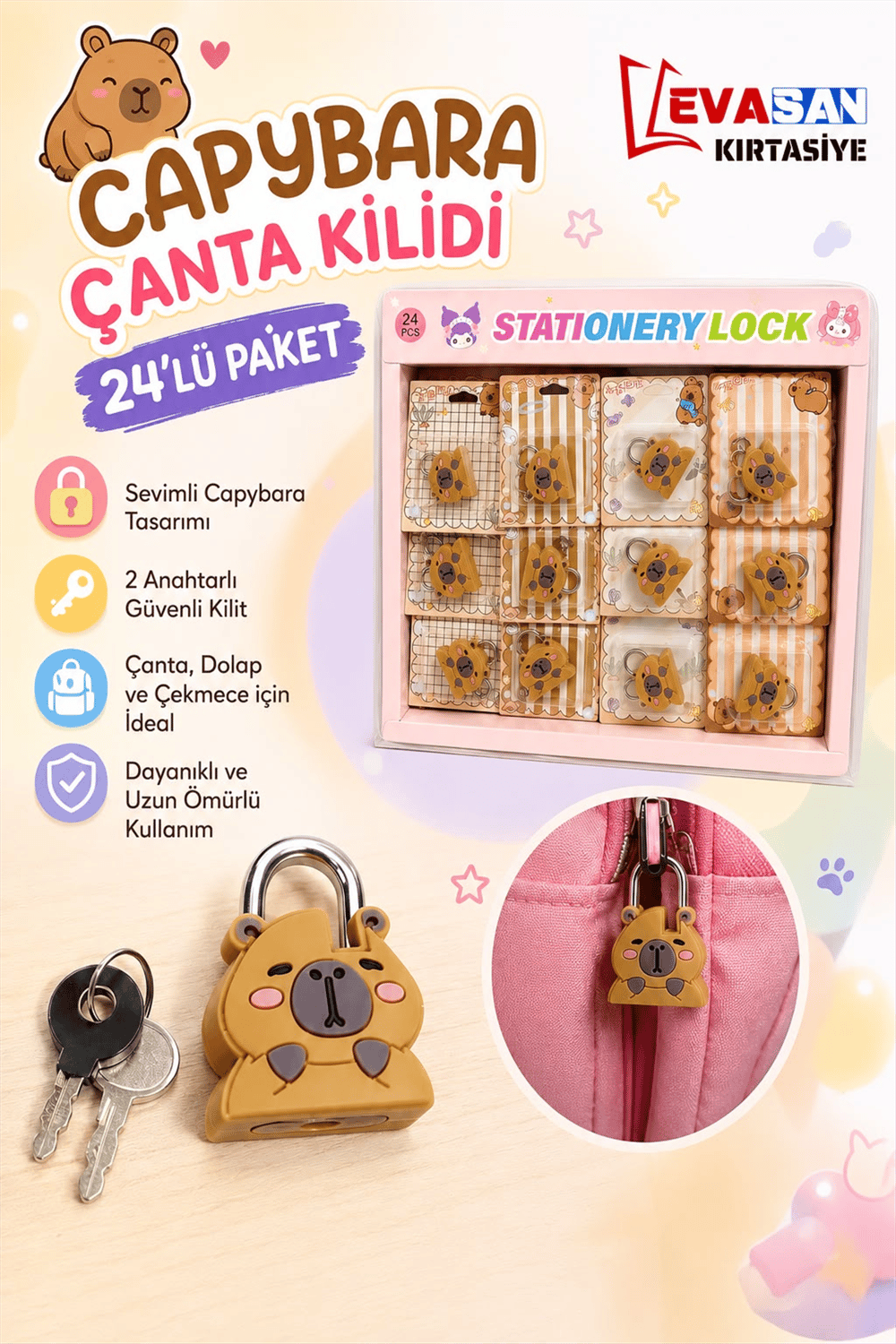 CAPY BARA 05801  KİLİT 24LÜ