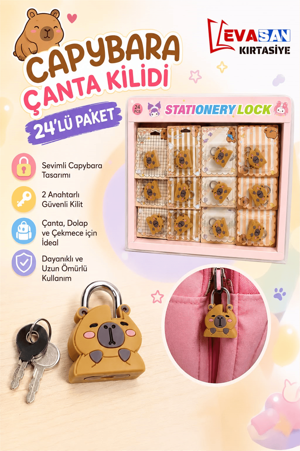 CAPY BARA 05801  KİLİT 24LÜ