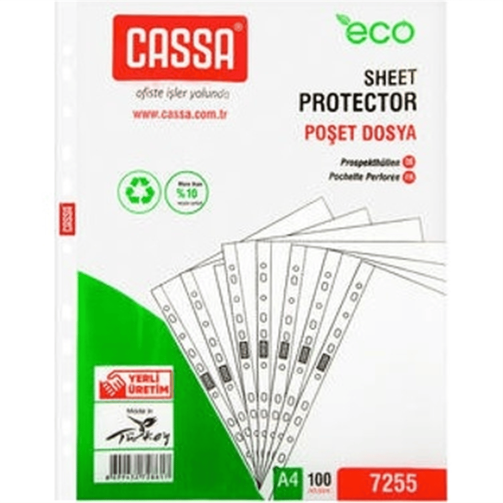 CASSA POŞET DOSYA PAKET : 100 LÜ