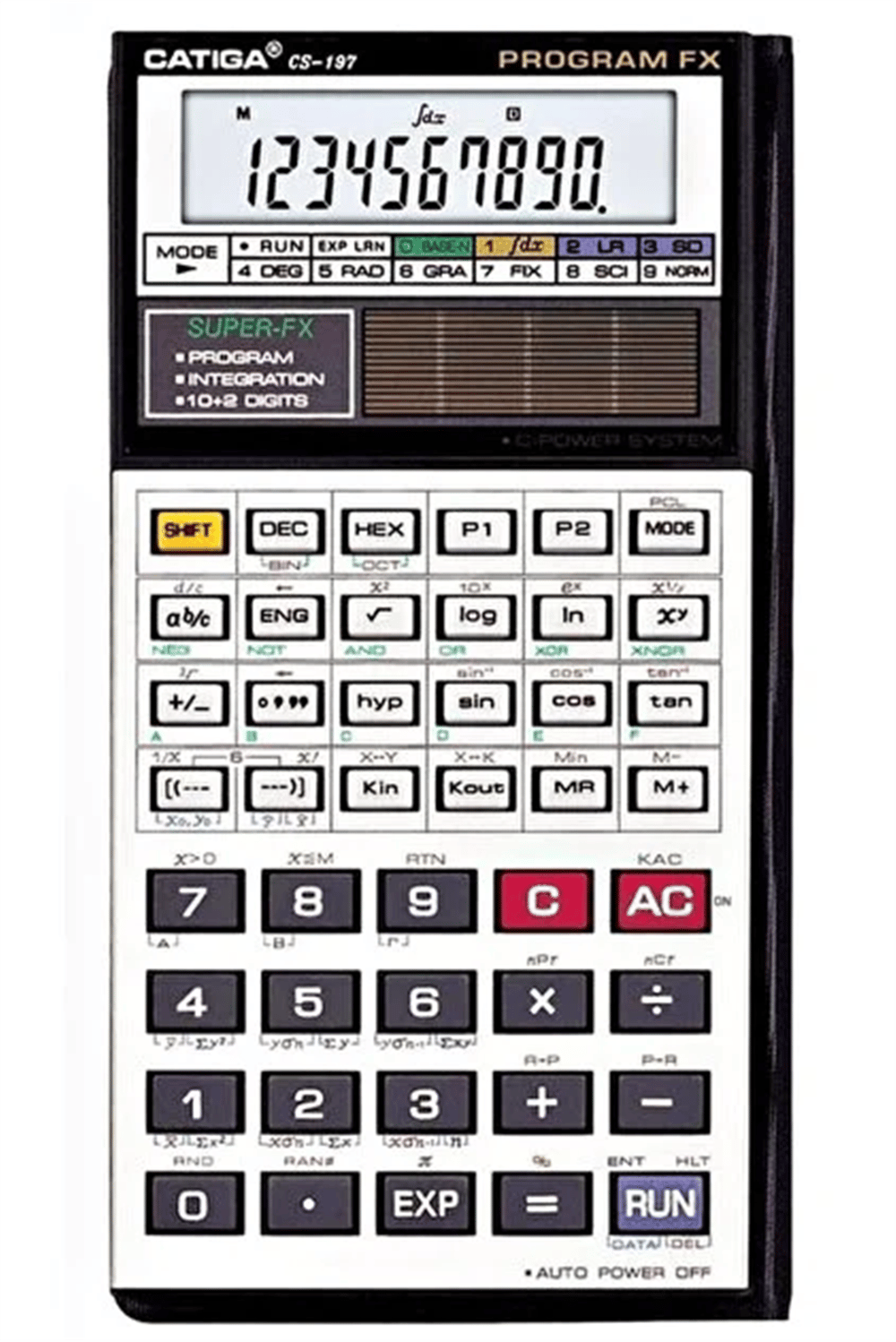CATIGA FONKSİYONEL HESAP MAKİNESİ CS-197 (İNTEGRAL HESAPLAYABİLEN)