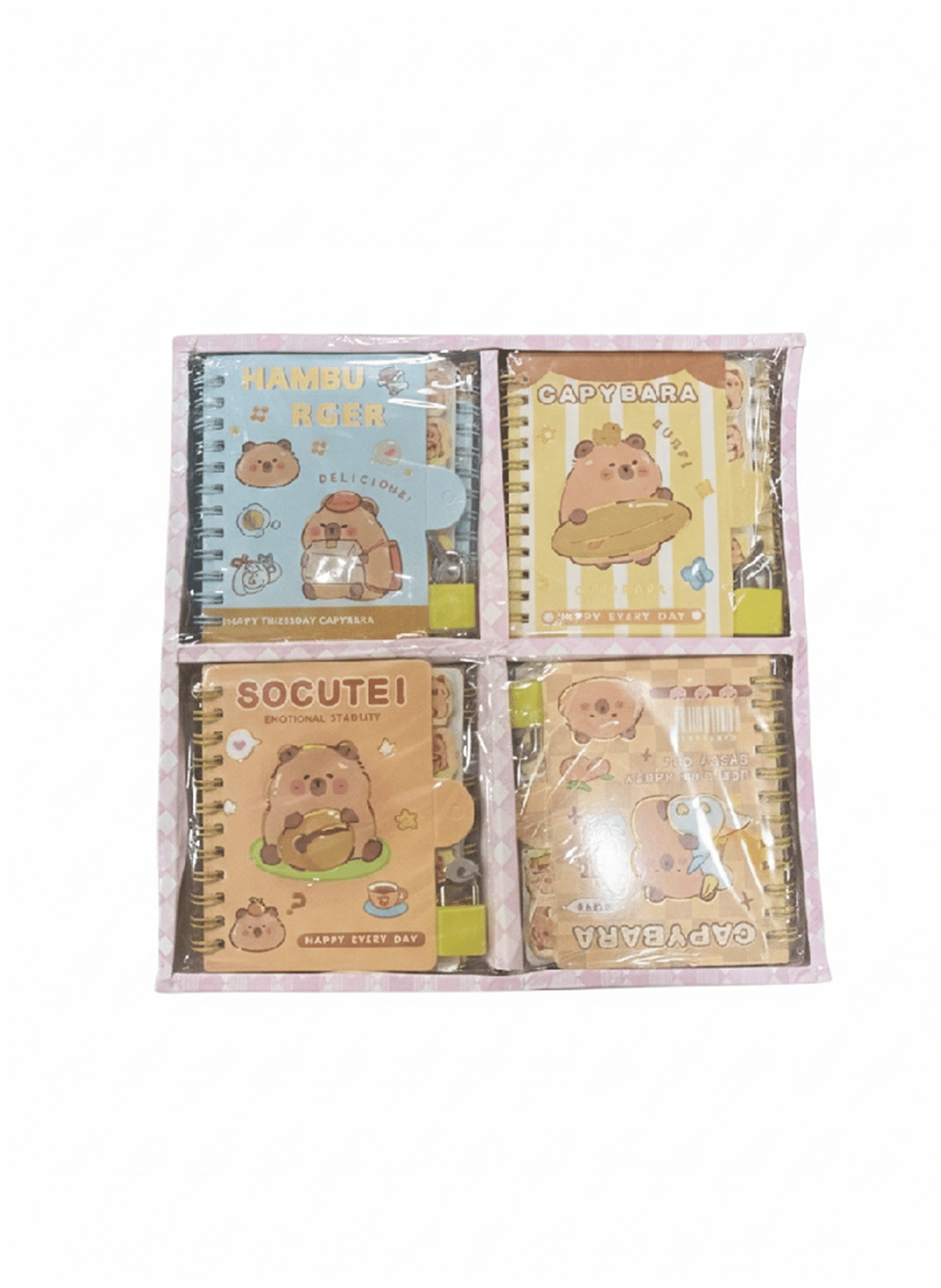 ÇNR 311 CAPYBARA A7 KİLİTLİ DEFTER 24 LÜ PK *480
