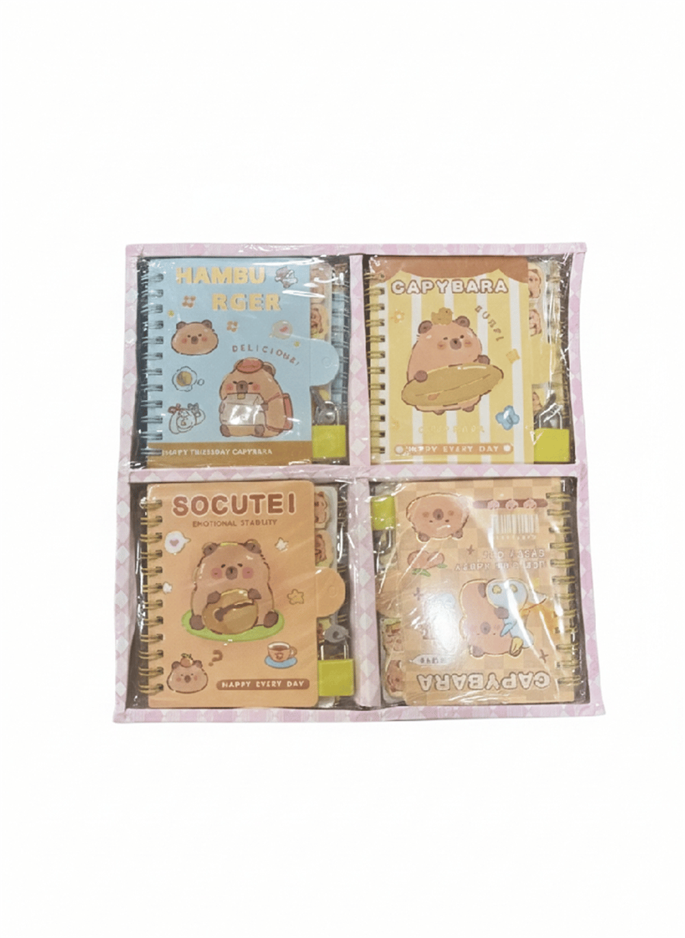 ÇNR 311 CAPYBARA A7 KİLİTLİ DEFTER 24 LÜ PK *480