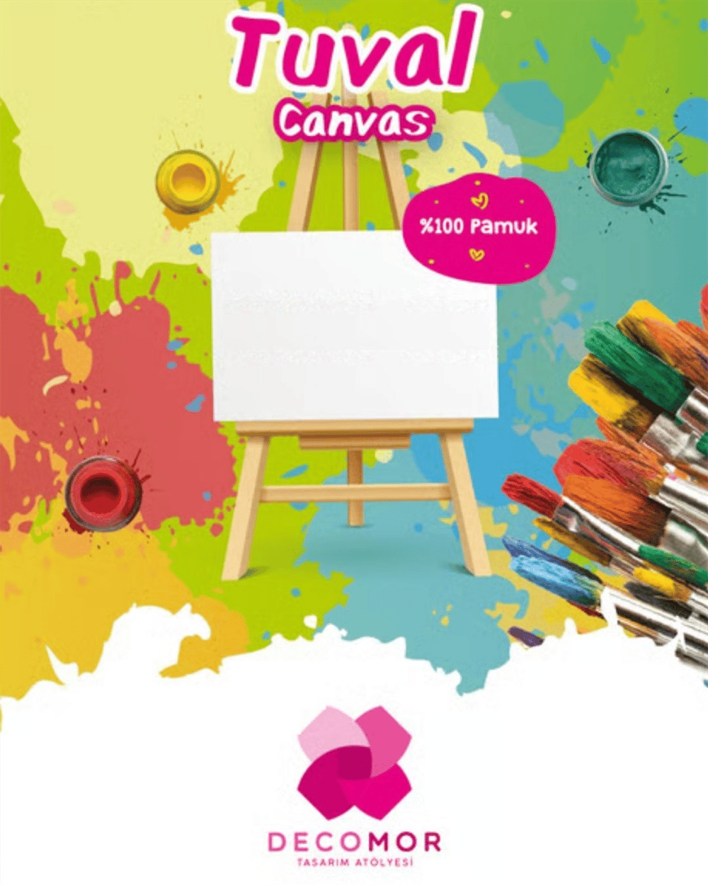 DECOMOR 30*30 CANVAS LÜX TUVAL  *54