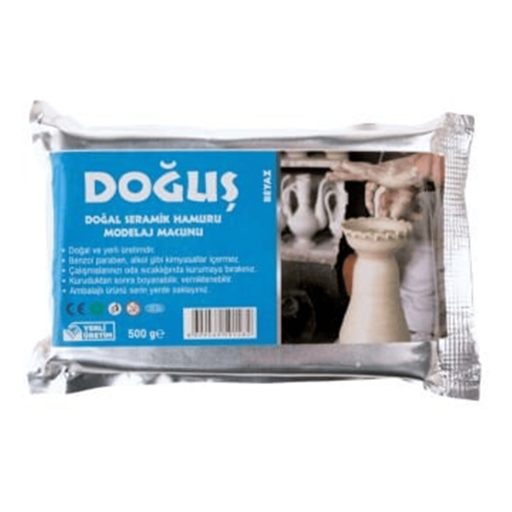 DOĞUŞ KİL BEYAZ 500 GR.