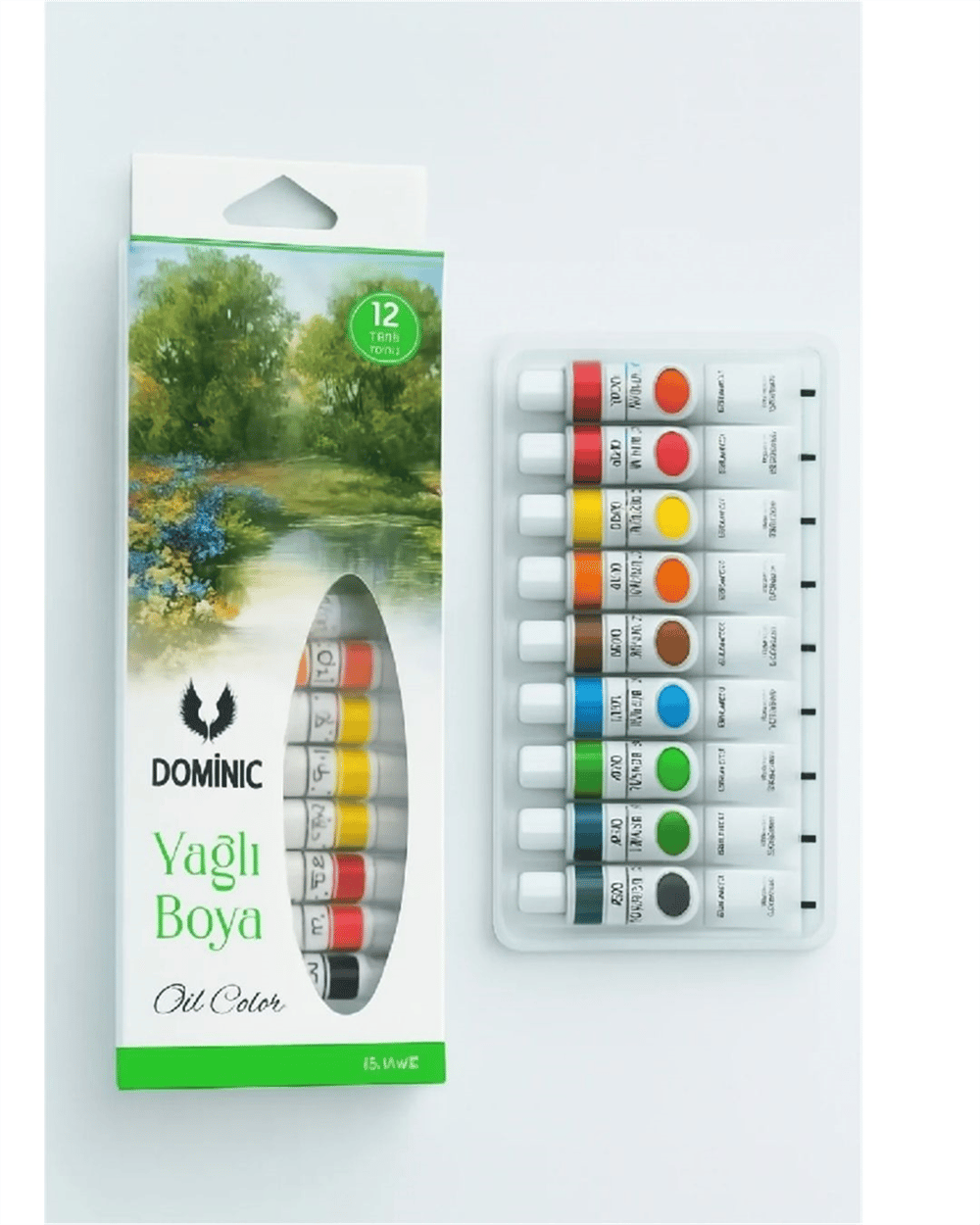DOMİNİC 12 RENK TÜP YAĞLI BOYA