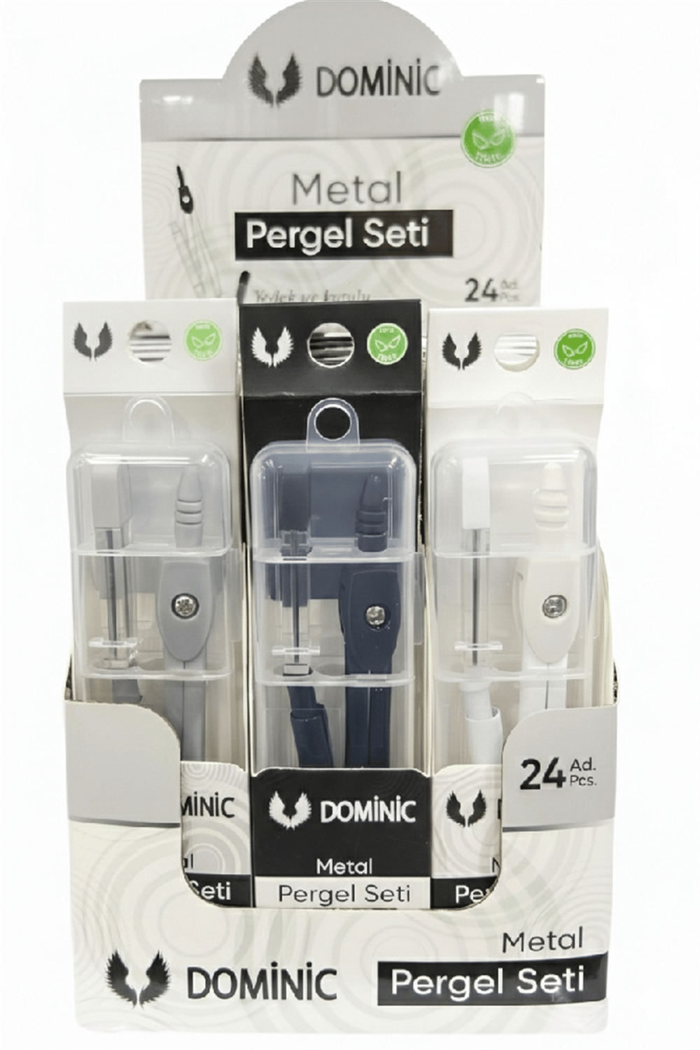 DOMİNİC METAL PERGEL SET CR-181 PAKET:24 LÜ