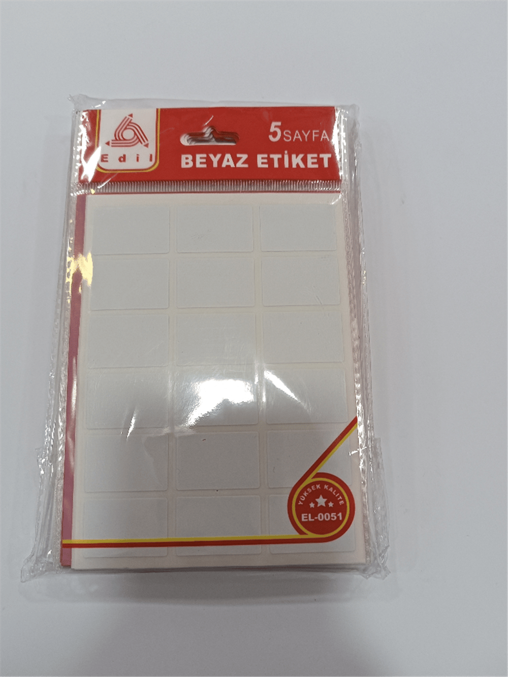 EDİL 5  SAYFA BEYAZ ETİKET P:24 LÜ
