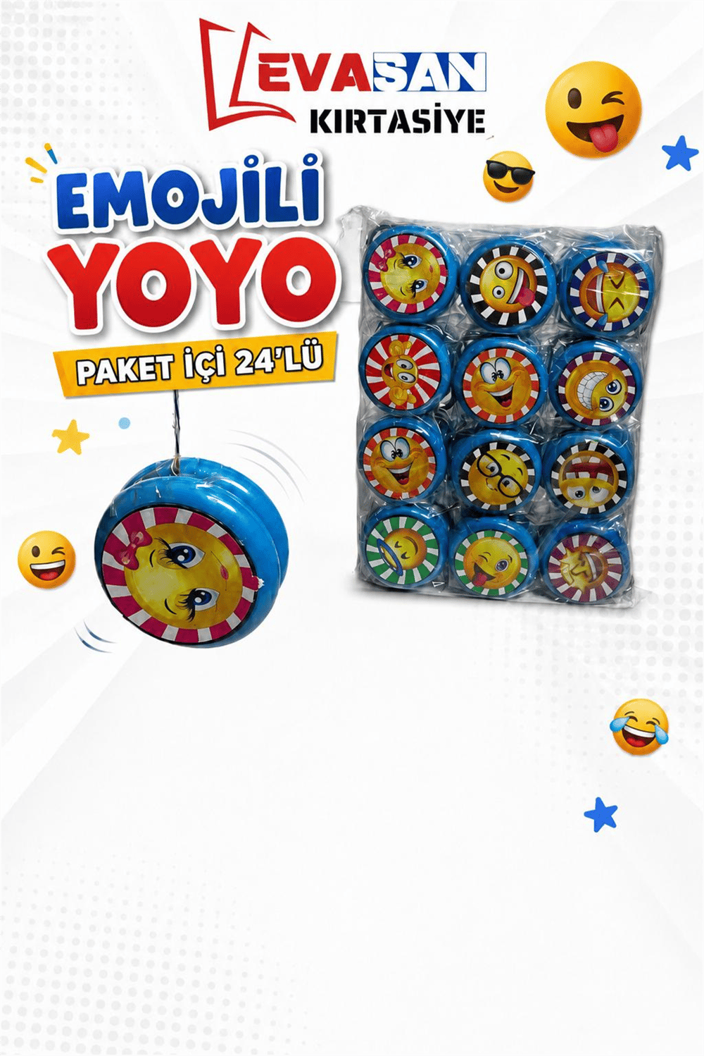 EMOJİLİ YOYO PK:24 LÜ