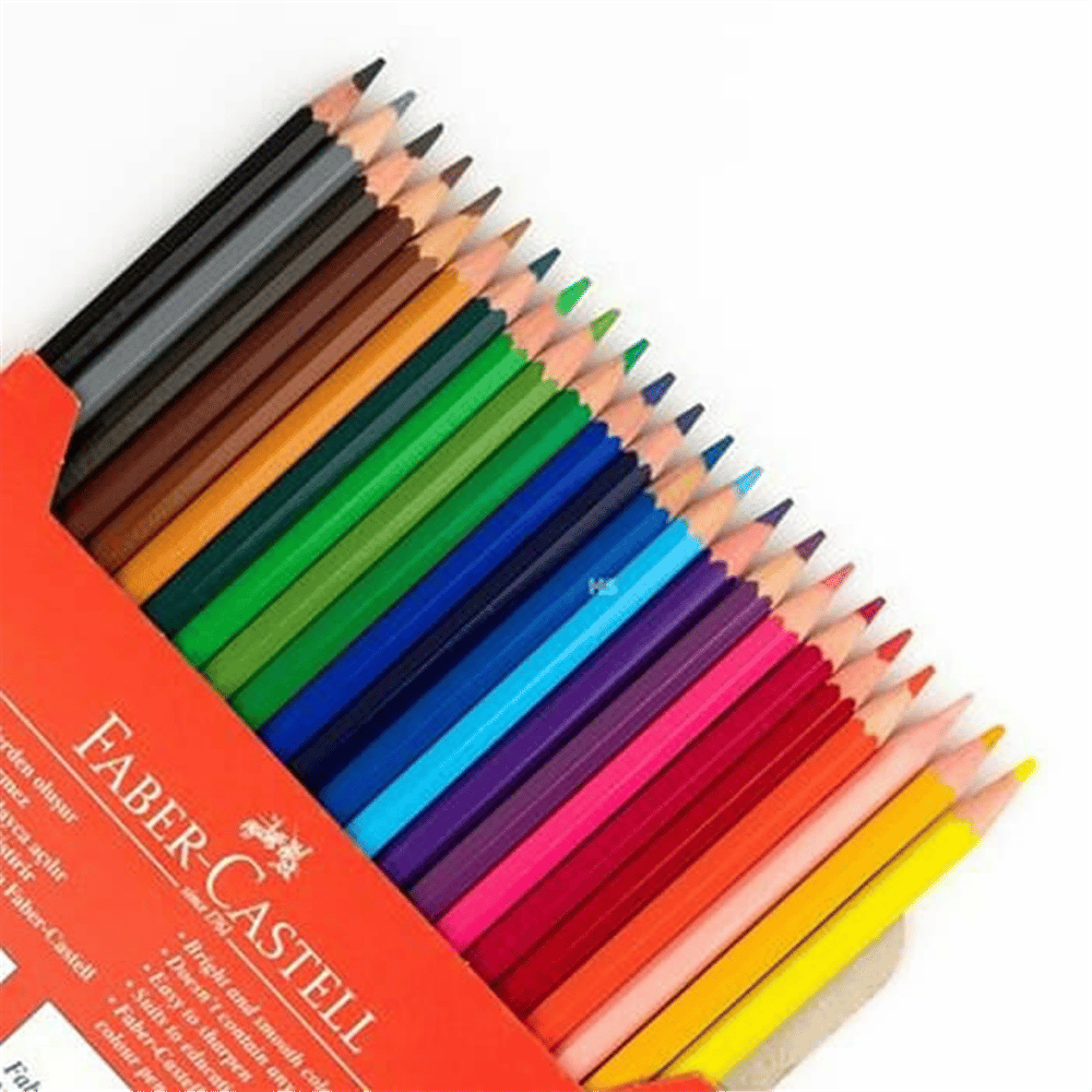 FABER CASTELL 24 RENK KURU BOYA