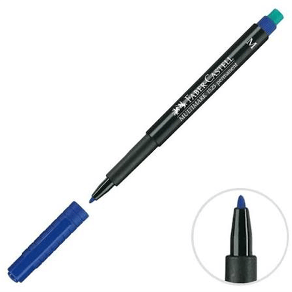 FABER CASTELL ASETAT CD KALEMİ  MAVİ (M) 10 LU PK.
