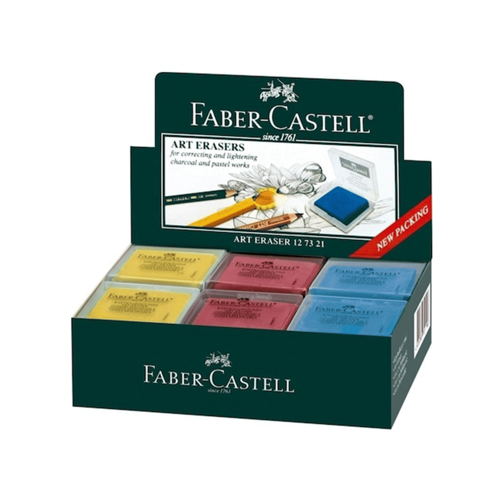 FABER HAMUR SİLGİ RENKLİ PLASTİK KUTU 18Lİ