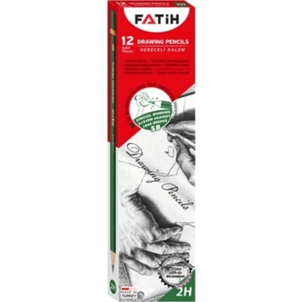 FATİH DERECELİ KALEM 2H 12Lİ *144