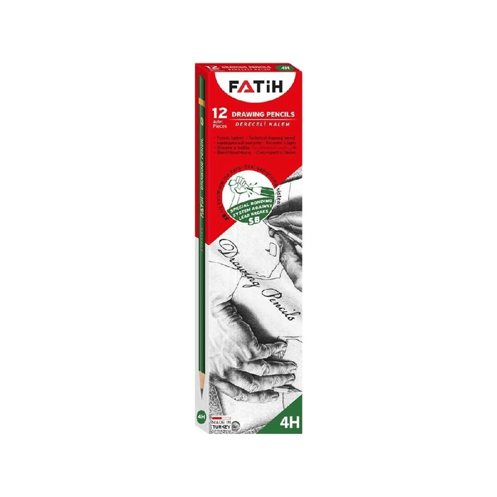 FATİH DERECELİ KALEM 4H 12Lİ *144