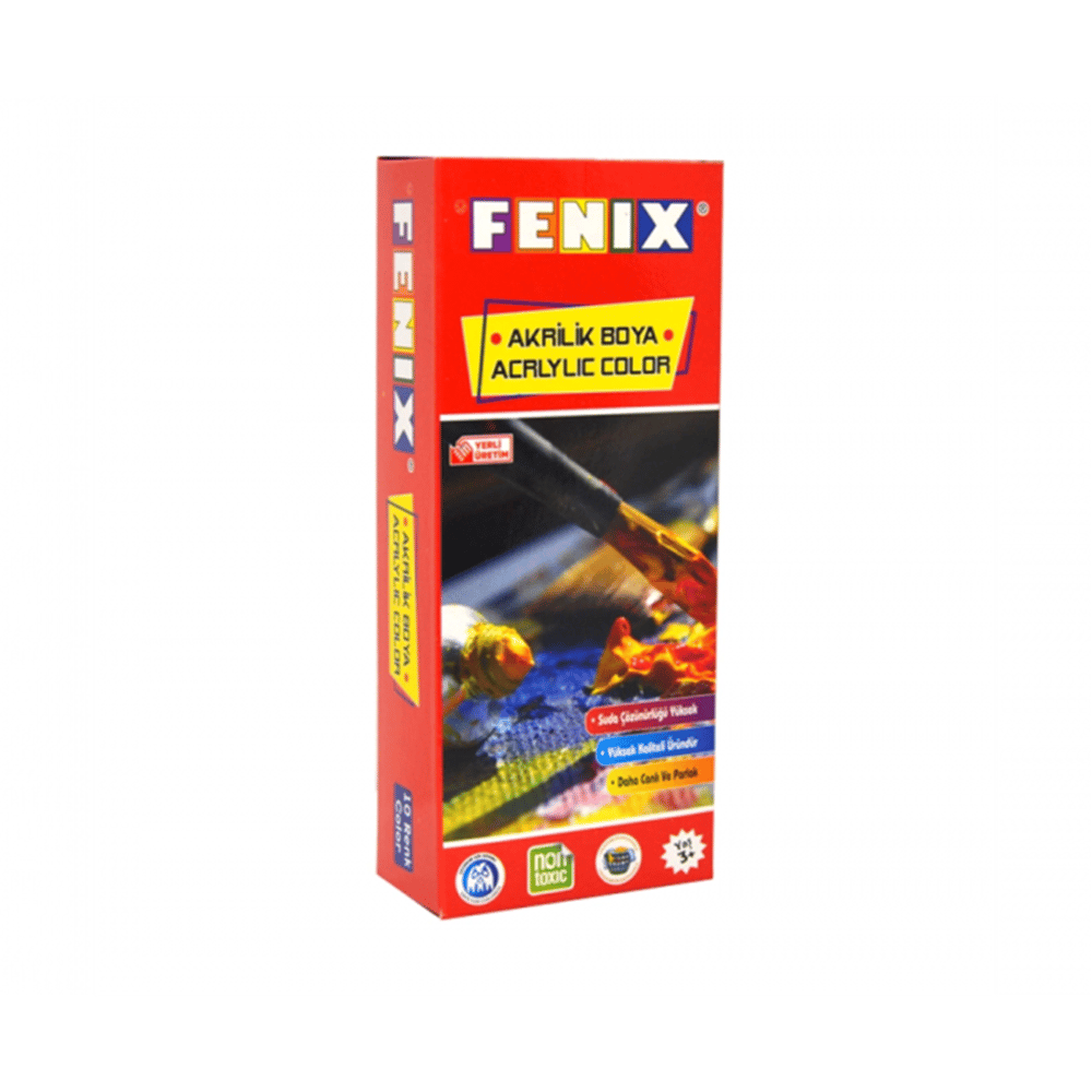 FENİX FN56 AKRİLİK BOYA ASKILI  12*25 ml *30