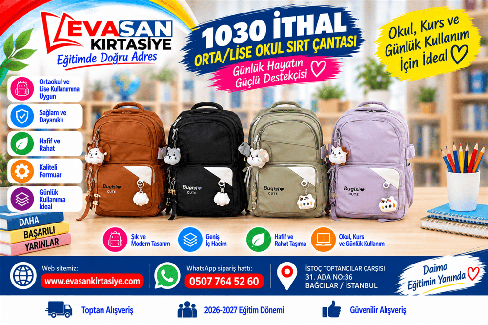 GMS 1030 ORTAOKUL/LİSE SIRT ÇANTASI