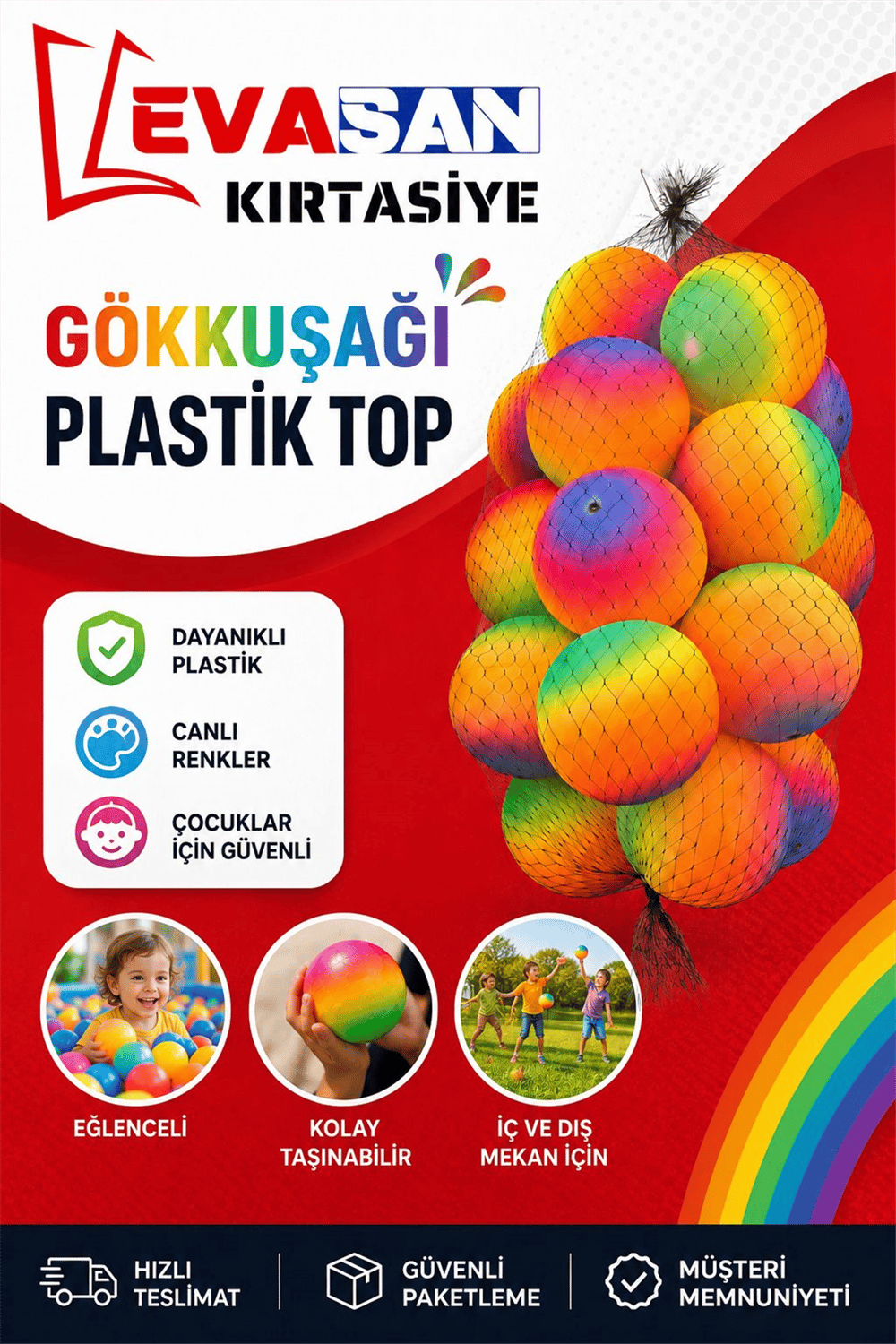 GÖKKUŞAĞI PLASTİK TOP*400