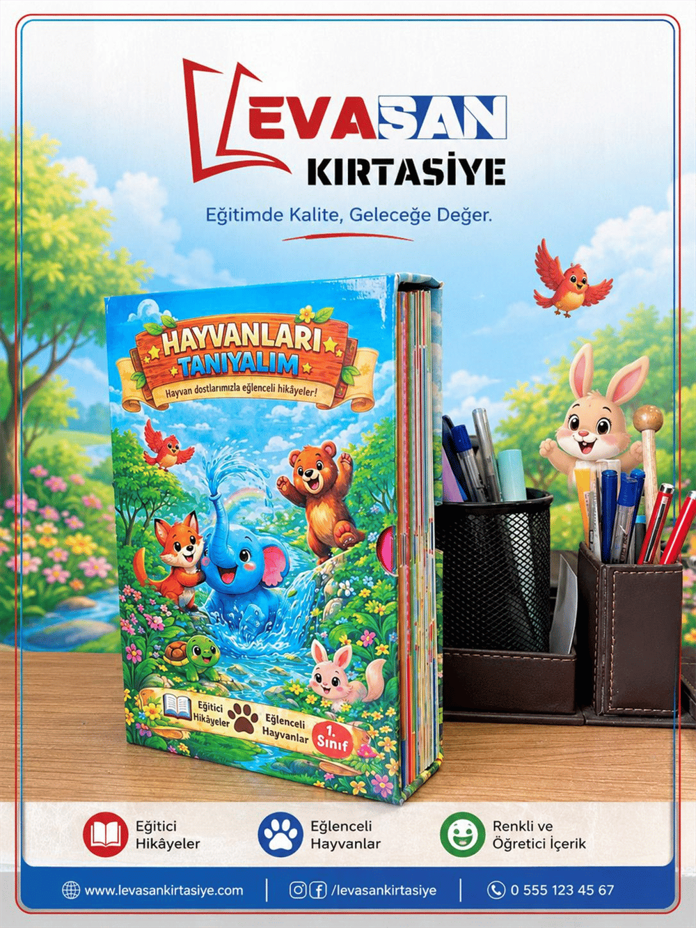 HAYVANLARI TANIYALIM 20 Lİ HİKAYE KİTABI SETİ