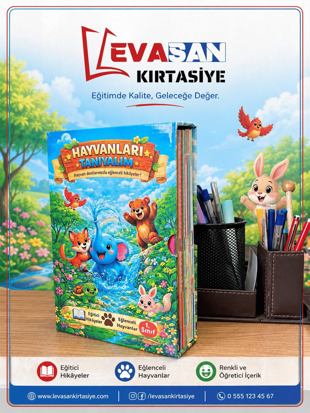 HAYVANLARI TANIYALIM 20 Lİ HİKAYE KİTABI SETİ