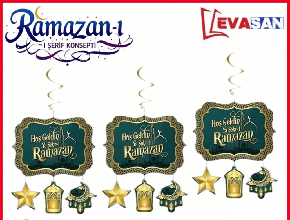 HOŞGELDİN RAMAZAN ASMALI TAVAN SÜS