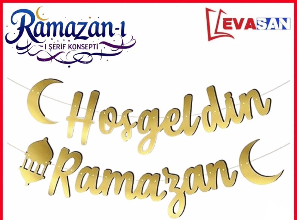 HOŞGELDİN RAMAZAN KALİGRAFİ BANNER