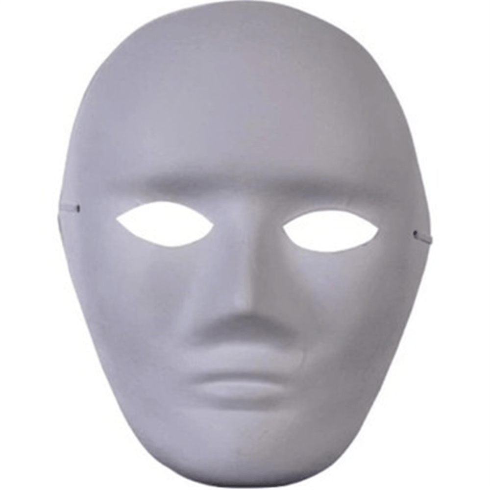 KARTON YÜZ MASKESİ BOYANABİLİR *25