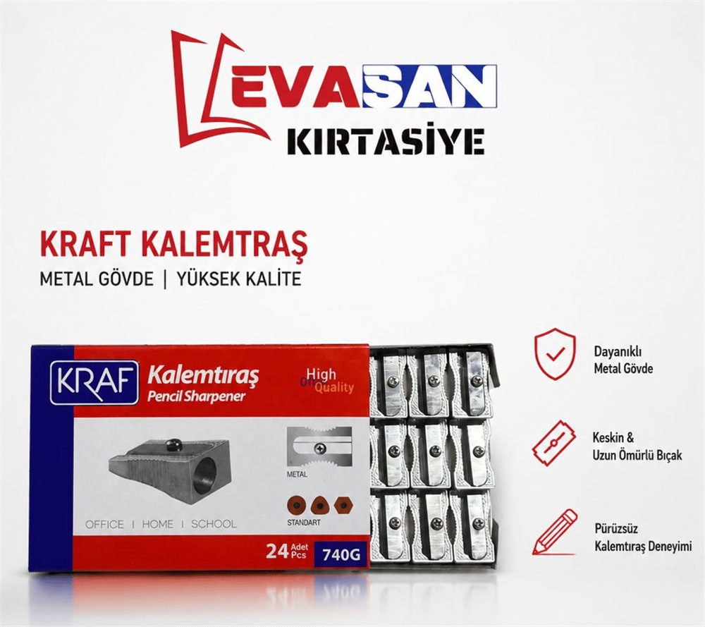 KRAFT 740G METAL KALEMTRAŞ PK:24 LÜ